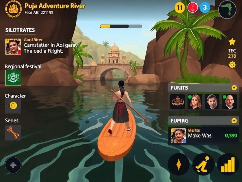 Puja Adventure River character customization options